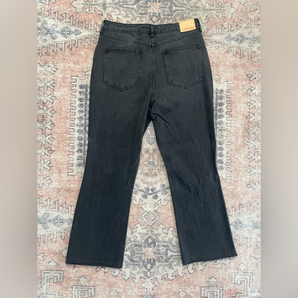 Avec Les Filles NWT Black Classic Ankle Distressed Straight Leg Jeans Women 30 - Picture 3 of 6